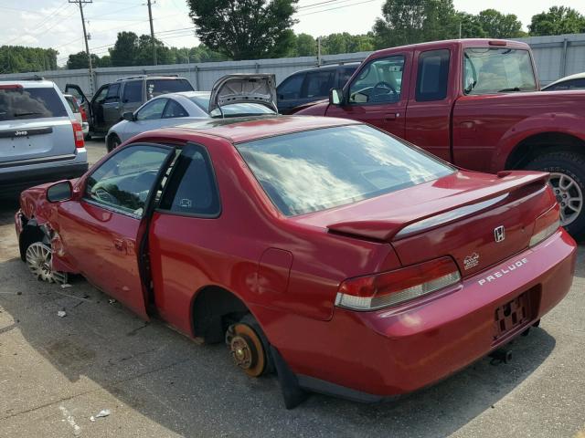 JHMBB6149WC007350 - 1998 HONDA PRELUDE RED photo 3