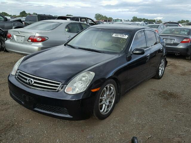 JNKCV51E56M514822 - 2006 INFINITI G35 BLACK photo 2