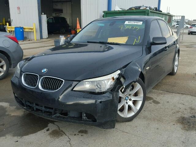 WBANB53567CP03936 - 2007 BMW 550 I BLACK photo 2