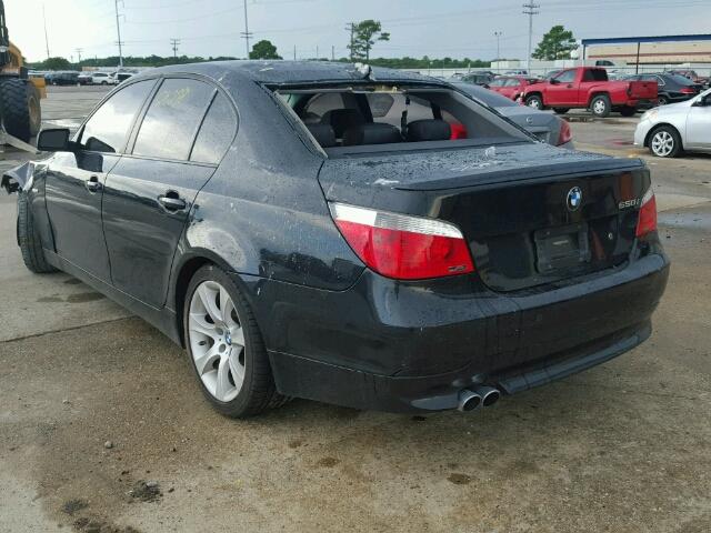 WBANB53567CP03936 - 2007 BMW 550 I BLACK photo 3