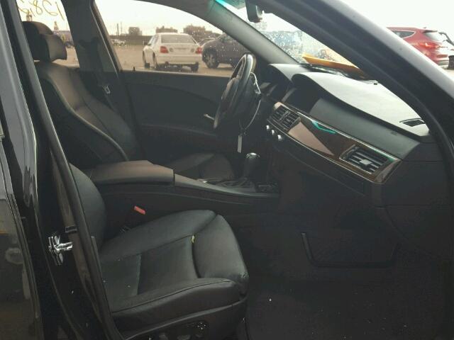 WBANB53567CP03936 - 2007 BMW 550 I BLACK photo 5