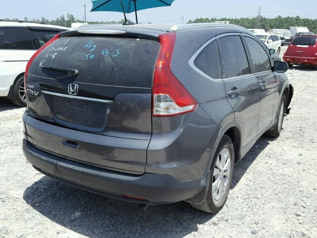 2HKRM3H77DH504598 - 2013 HONDA CR-V EXL GRAY photo 4