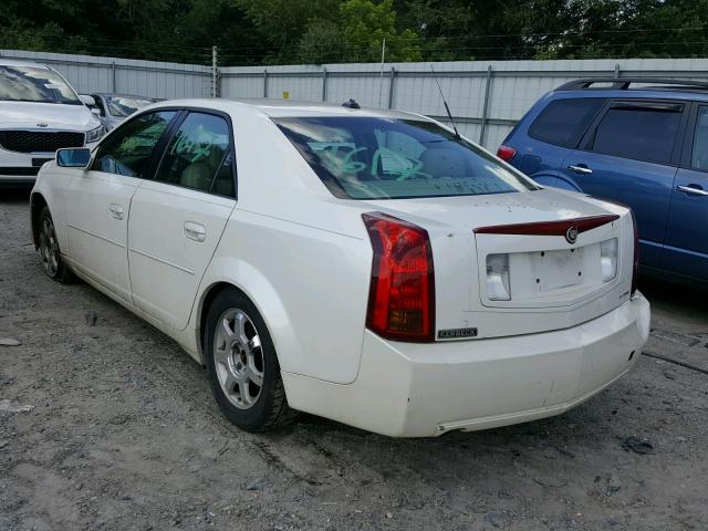 1G6DM577040150186 - 2004 CADILLAC CTS WHITE photo 3