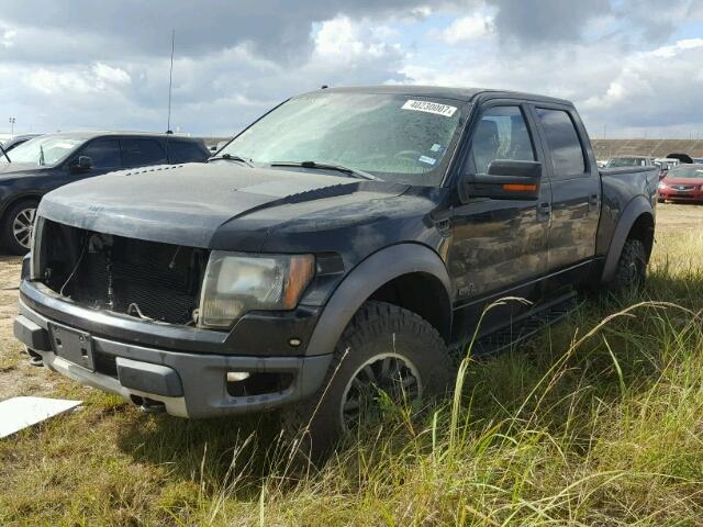 1FTFW1R64BFD11341 - 2011 FORD F150 BLACK photo 2