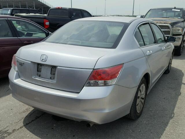 1HGCP2F31AA014282 - 2010 HONDA ACCORD LX SILVER photo 4