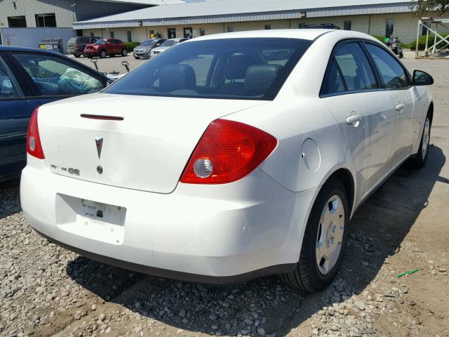 1G2ZF57BX84165735 - 2008 PONTIAC G6 VALUE L WHITE photo 4