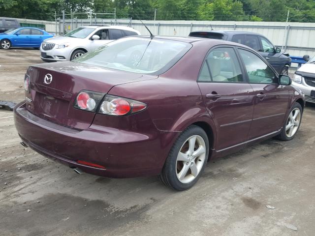1YVHP80C875M39140 - 2007 MAZDA 6 I Темно-червоний фото 4