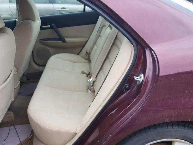 1YVHP80C875M39140 - 2007 MAZDA 6 I Темно-червоний фото 6