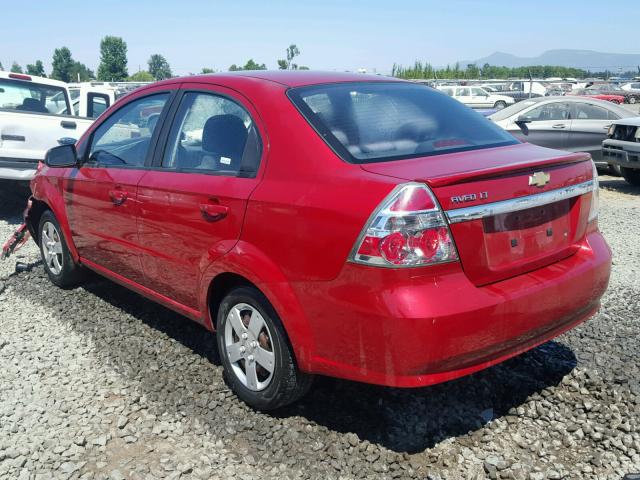 KL1TD5DE2AB129827 - 2010 CHEVROLET AVEO LS RED photo 4