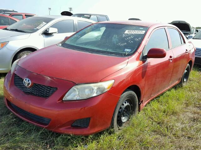 5YFBU4EE4DP164971 - 2013 TOYOTA COROLLA RED photo 2