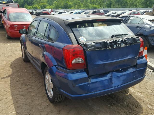 1B3HB48A69D222387 - 2009 DODGE CALIBER SX BLUE photo 3