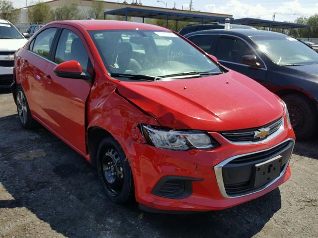 1G1JF5SB1H4140585 - 2017 CHEVROLET SONIC PREM RED photo 1