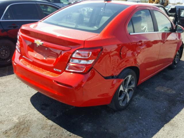 1G1JF5SB1H4140585 - 2017 CHEVROLET SONIC PREM RED photo 4