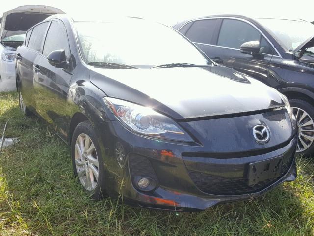 JM1BL1W76D1778040 - 2013 MAZDA 3 BLACK photo 1