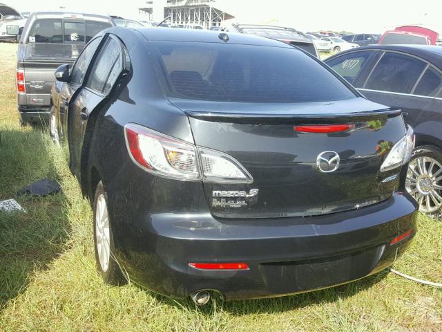 JM1BL1W76D1778040 - 2013 MAZDA 3 BLACK photo 3