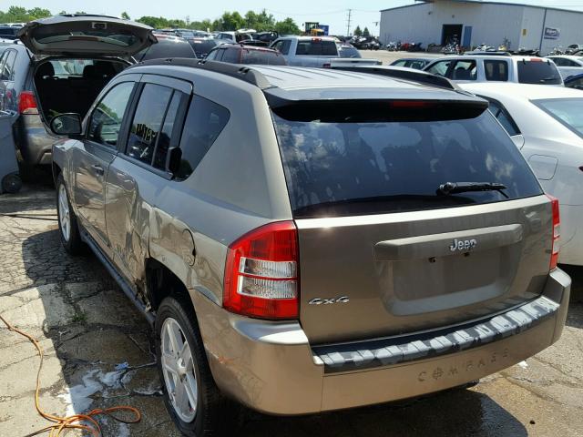 1J8FF47W08D677508 - 2008 JEEP COMPASS SP BROWN photo 3