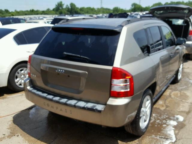 1J8FF47W08D677508 - 2008 JEEP COMPASS SP BROWN photo 4