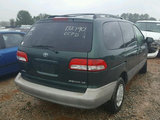 4T3ZF19C03U548802 - 2003 TOYOTA SIENNA CE GREEN photo 4