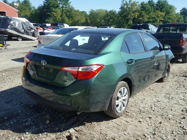 2T1BURHE5GC739589 - 2016 TOYOTA COROLLA L GREEN photo 4