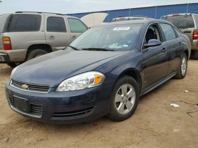 2G1WT57K991186959 - 2009 CHEVROLET IMPALA 1LT BLUE photo 2