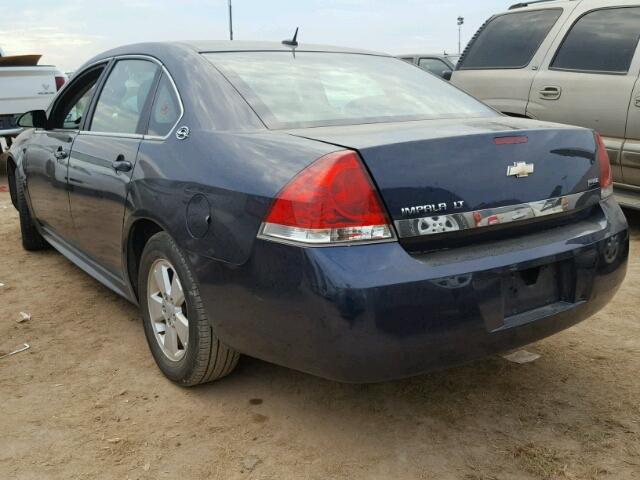 2G1WT57K991186959 - 2009 CHEVROLET IMPALA 1LT BLUE photo 3