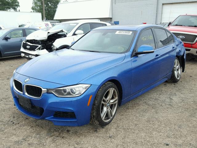 WBA3B9C51DF586081 - 2013 BMW 335 XI BLUE photo 2