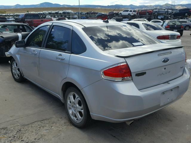 1FAHP36NX9W116809 - 2009 FORD FOCUS SES GRAY photo 3