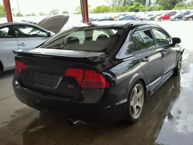 2HGFA55599H706919 - 2009 HONDA CIVIC SI BLACK photo 4