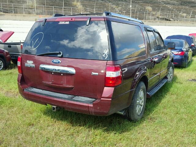 1FMJK1K57CEF16548 - 2012 FORD EXPEDITION MAROON photo 4