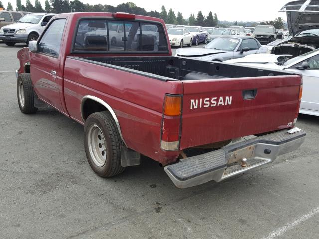 1N6SD11S8RC419774 - 1994 NISSAN TRUCK BASE RED photo 3