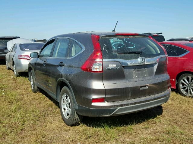 3CZRM3H32FG705263 - 2015 HONDA CR-V LX CHARCOAL photo 3