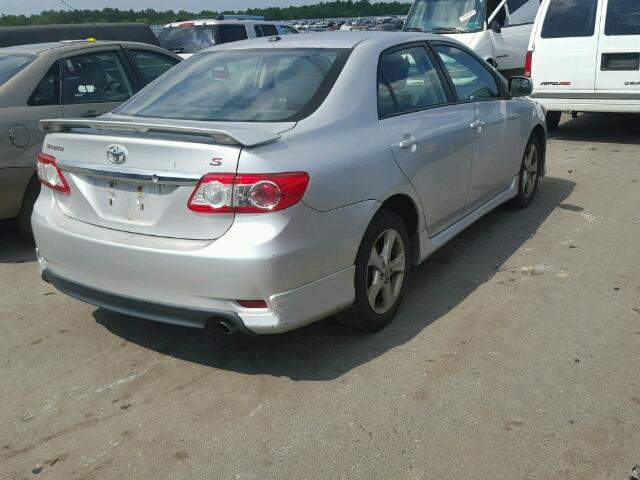 2T1BU4EE5BC630355 - 2011 TOYOTA COROLLA BA GRAY photo 4