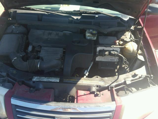 1G8AF52F05Z113168 - 2005 SATURN ION LEVEL RED photo 7