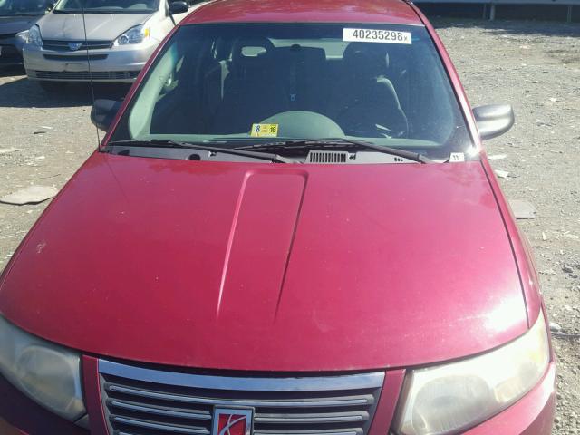 1G8AF52F05Z113168 - 2005 SATURN ION LEVEL RED photo 9