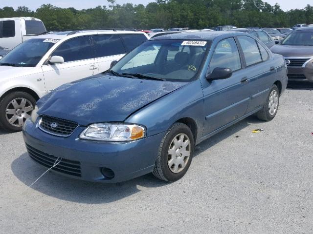 3N1CB51D31L448861 - 2001 NISSAN SENTRA BLUE photo 2