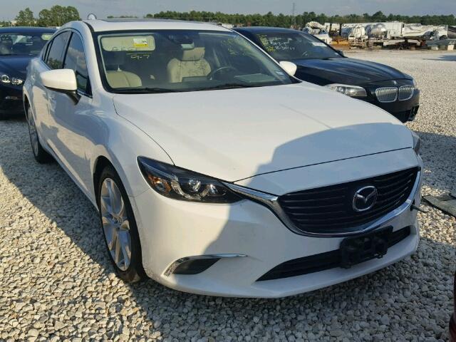 JM1GJ1T55G1468951 - 2016 MAZDA 6 TOURING WHITE photo 1