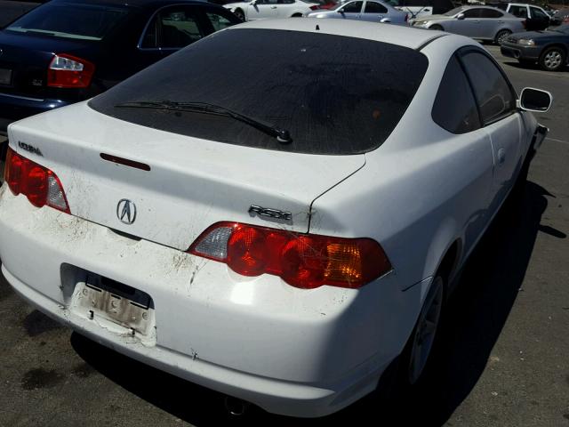 JH4DC54894S007205 - 2004 ACURA RSX WHITE photo 4