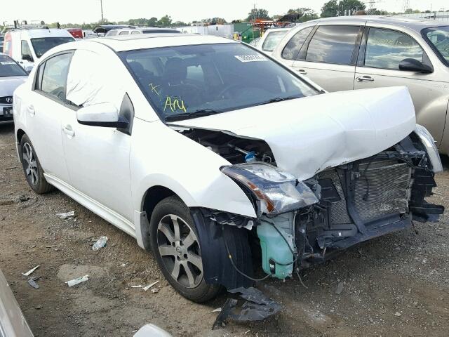 3N1AB6AP0CL703136 - 2012 NISSAN SENTRA/S/S WHITE photo 1