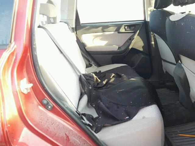 JF2SJABC8FH825332 - 2015 SUBARU FORESTER 2 RED photo 6