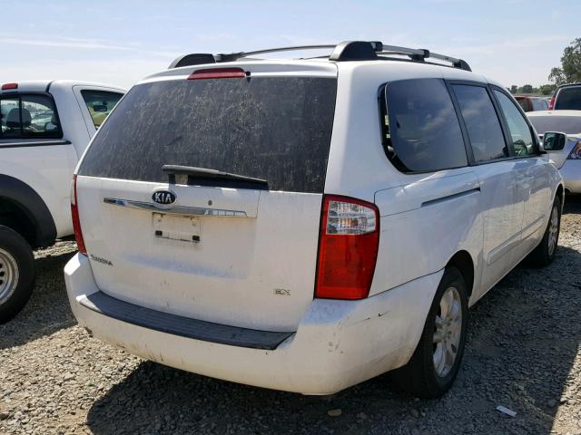 KNDMB233676183862 - 2007 KIA SEDONA EX WHITE photo 4