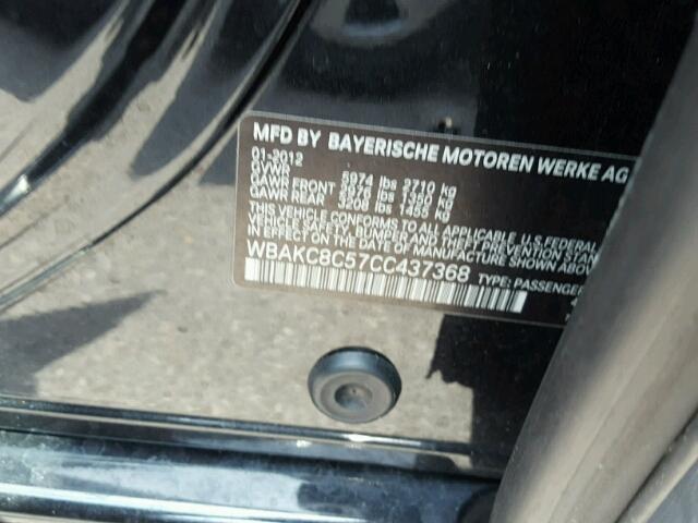 WBAKC8C57CC437368 - 2012 BMW ALPINA B7 BLACK photo 10