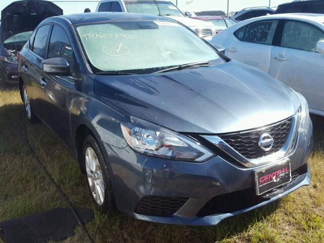 3N1AB7AP7HY358364 - 2017 NISSAN SENTRA S BLUE photo 1