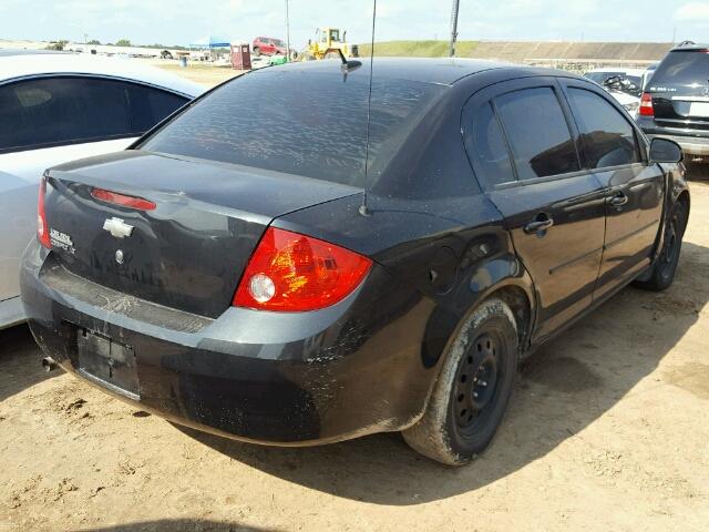 1G1AD5F53A7176020 - 2010 CHEVROLET COBALT BLACK photo 4