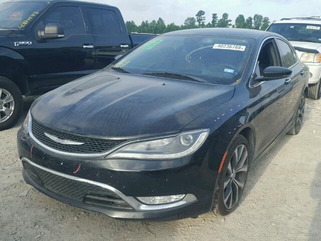 1C3CCCCG6FN526437 - 2015 CHRYSLER 200 C BLACK photo 2