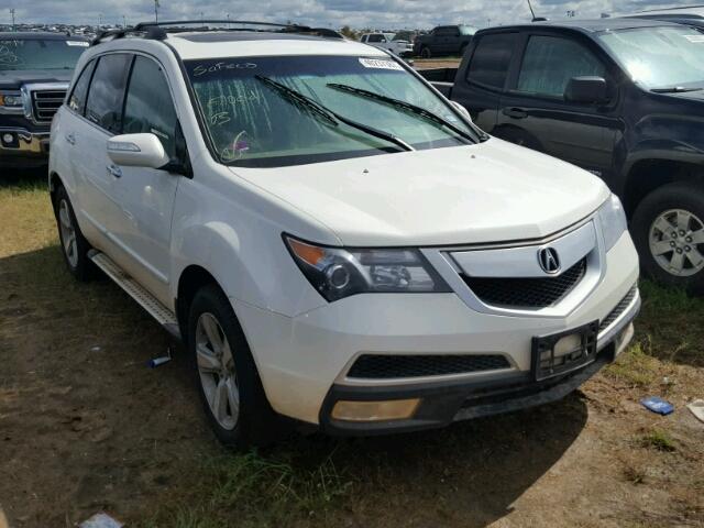 2HNYD2H49AH531862 - 2010 ACURA MDX WHITE photo 1