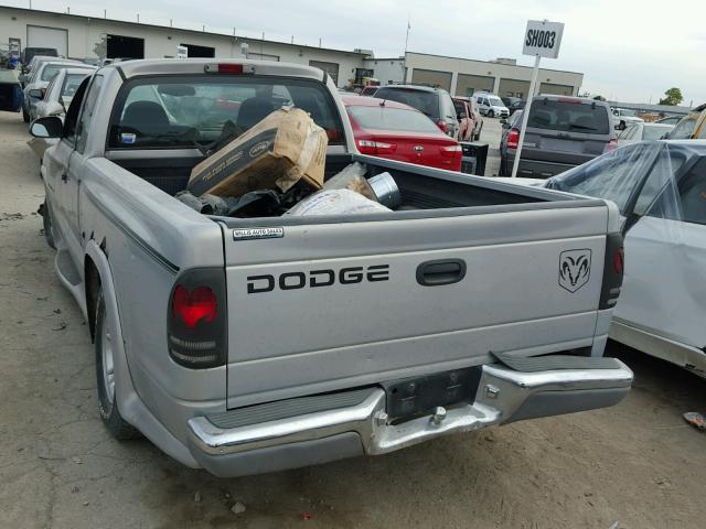 1B7GL22X6YS585047 - 2000 DODGE DAKOTA SILVER photo 6