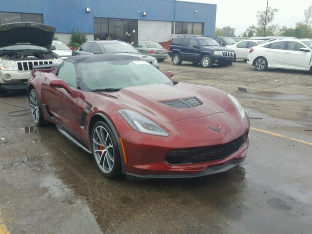 1G1YU3D60H5604176 - 2017 CHEVROLET CORVETTE Z BURGUNDY photo 1