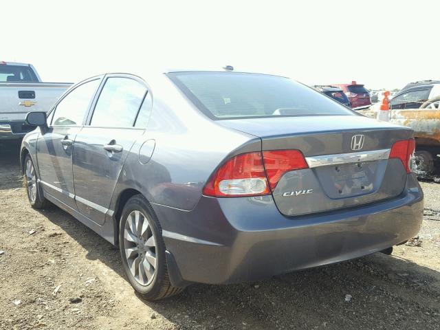 19XFA1F93AE003356 - 2010 HONDA CIVIC EXL 灰色 照片 3