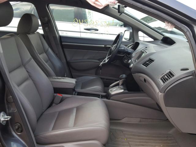 19XFA1F93AE003356 - 2010 HONDA CIVIC EXL 灰色 照片 5