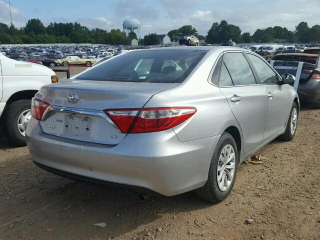 4T4BF1FK1GR527751 - 2016 TOYOTA CAMRY SILVER photo 4